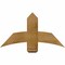 Ekena Millwork Bellingham Rough Sawn Timber Gable Bracket, Western Red Cedar, 36"W x 19"H x 4"D x 6"F, 13/12 Pitch GBW036X19X0406BEL00RWR - alternate 1